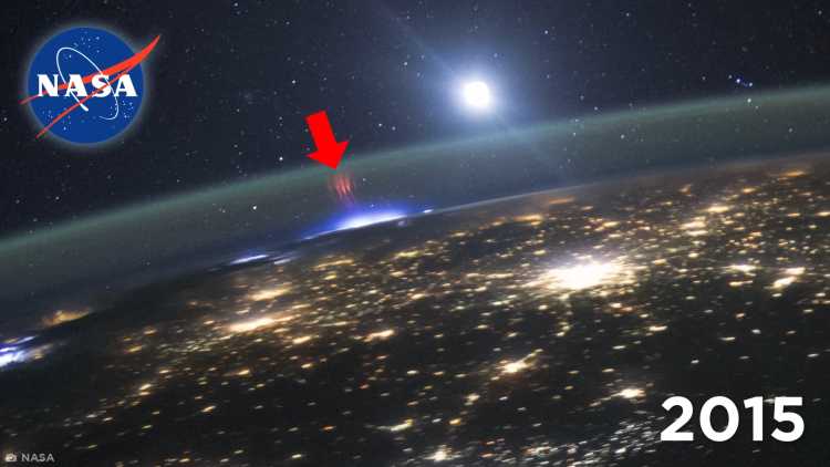 NASA image red flash