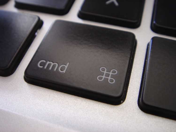 the Command key on Mac keyboards