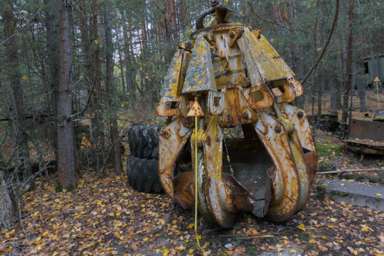 Chernobyl Disaster Pripyat radioactive gripping claw