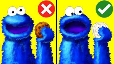 The Cookie Monster Doesn’t Actually Eat Cookies