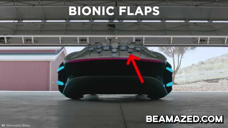 Mercedes AVTR bionic flaps