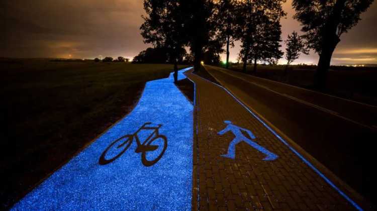 Genius City Inventions Bright Bike Lanes