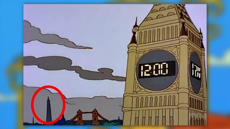 The Shard predicted by the simpsons