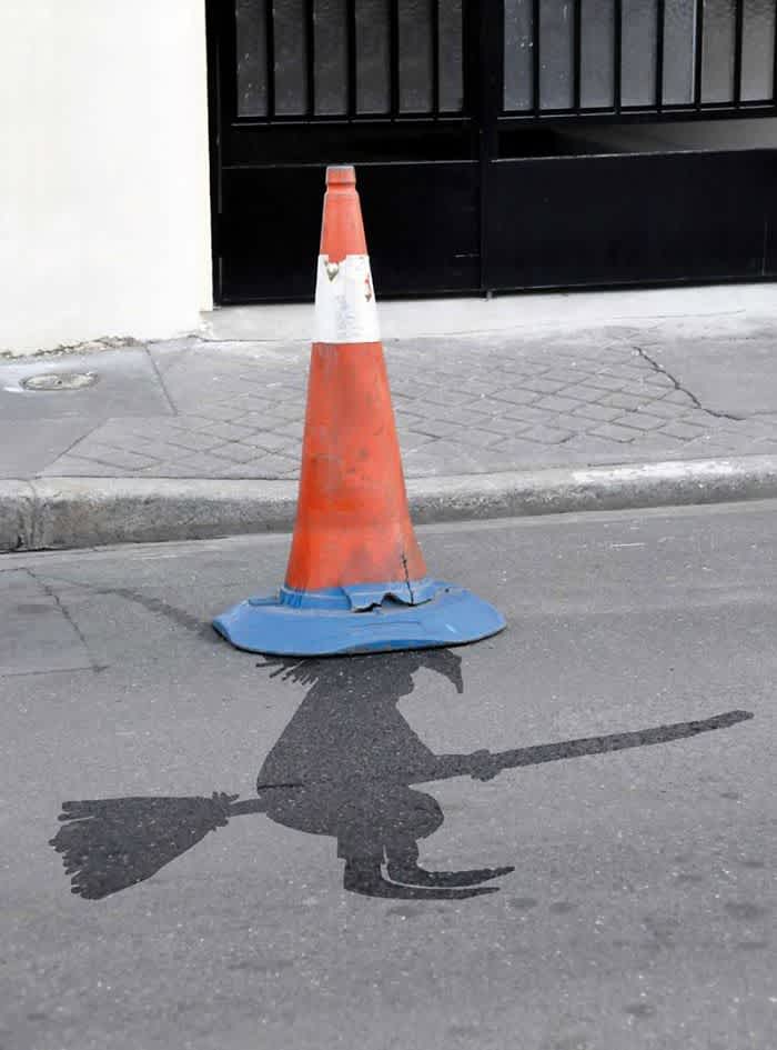 Witchs Pointy Hat street art