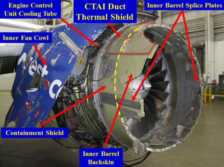 engine cowling broke off 