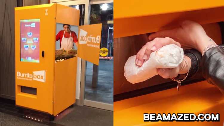 Incredible useful Vending Machines Burrito Box 
