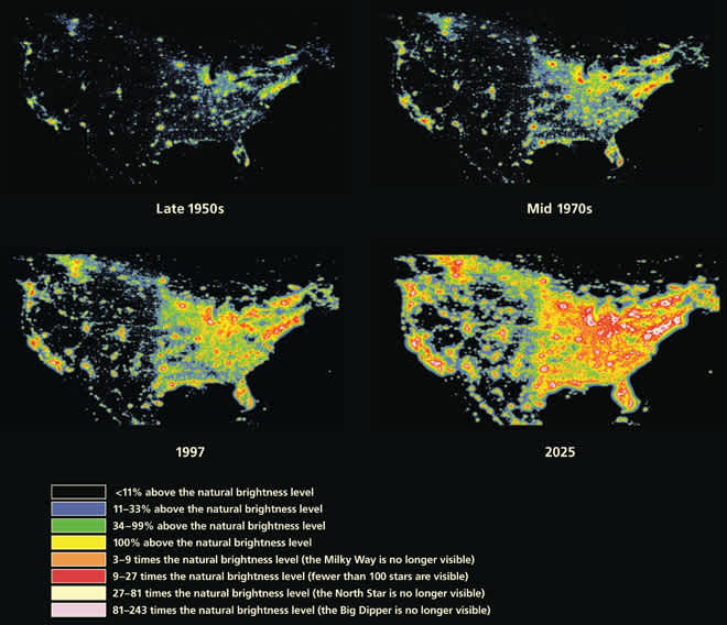 Scariest Maps Light Pollution