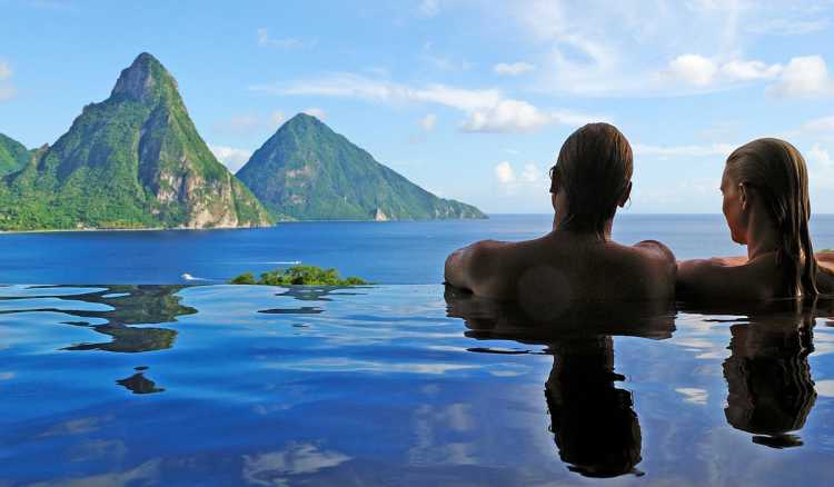  Most Amazing Pools In the World Jade Mountain hotel St. Lucia 