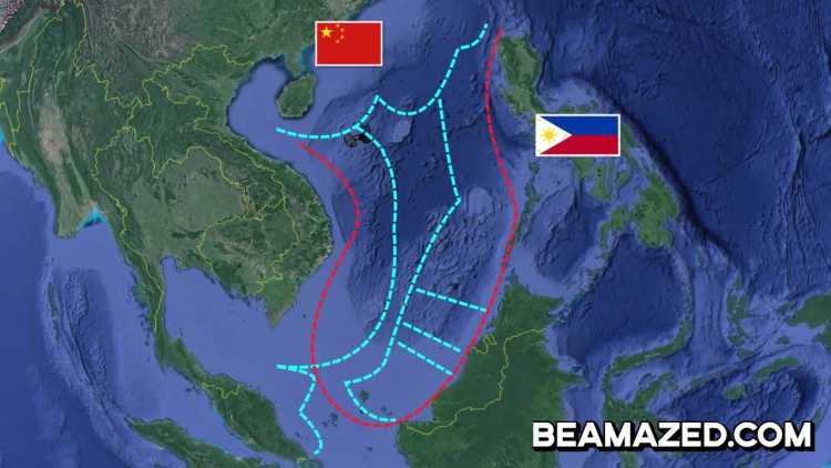 Unique Interesting Borders The China & Phillipines Maritime Border