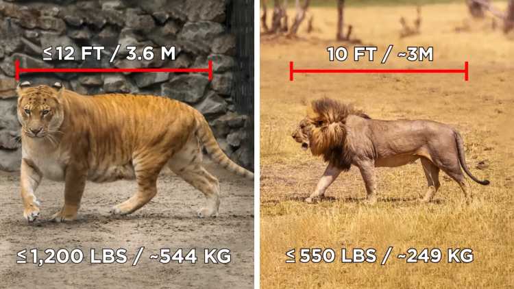 liger and lion