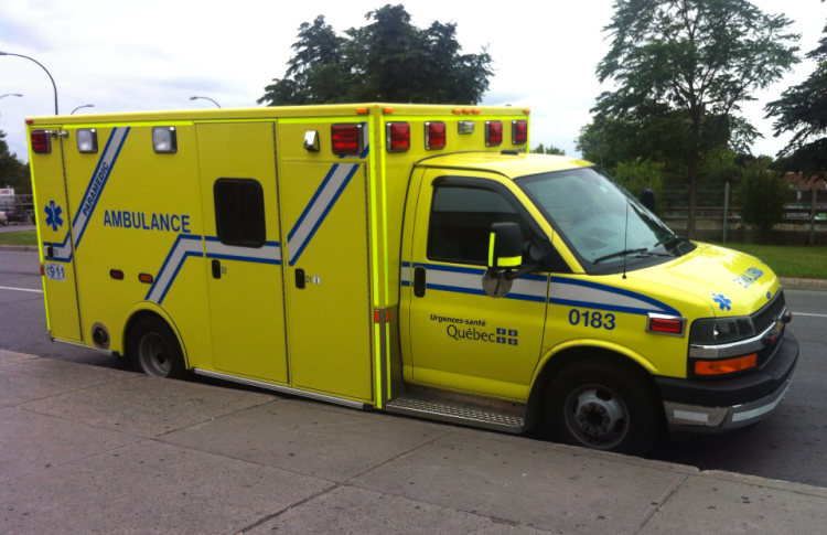 ambulance in Montreal, Québec Canada