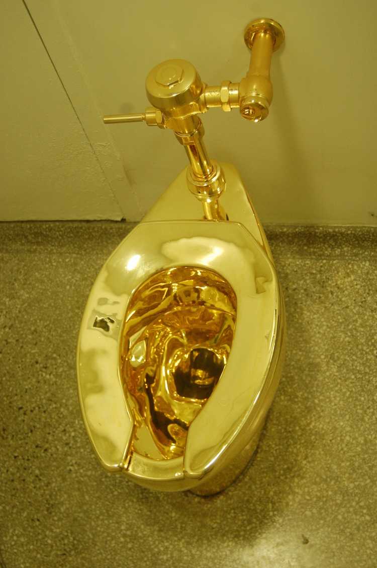 Expensive Useless Things Golden toilet