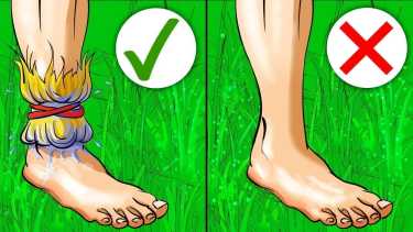 survival hack collecting water ankle rag clothes tufts of grass