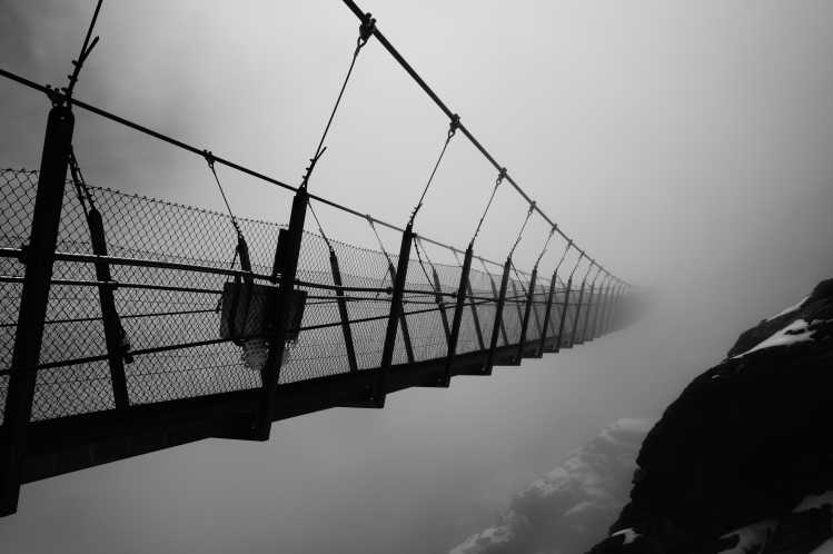 titlis cliff walk Highest suspension bridge Europe