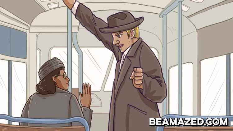 Rosa Parks refused to give up her seat in the all-white section of the bus