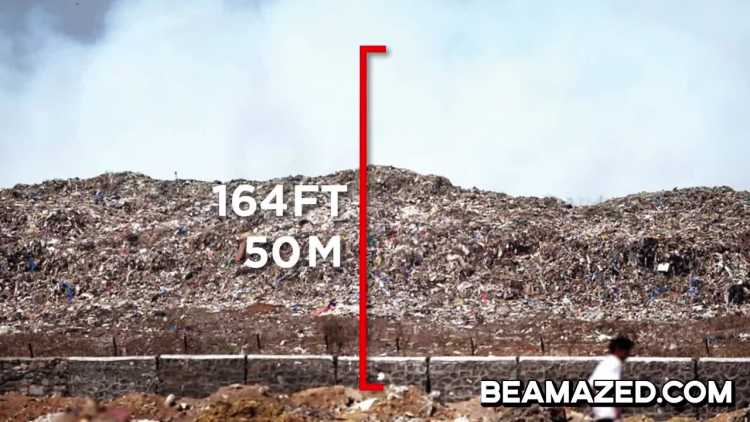 Deonar Landfill height