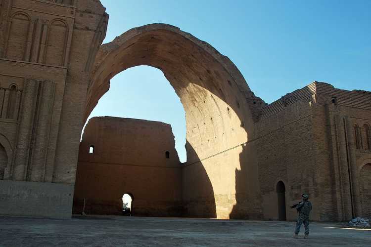 What Archaeological Sites Used To Look Like Ctesiphon archway now