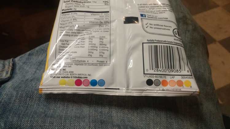food packaging Chip Bag colored Circles