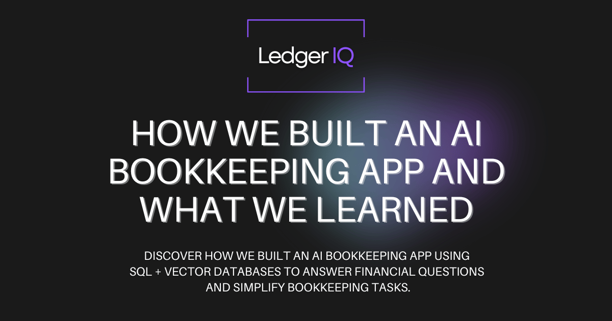 We Built a Bookkeeping App You Can Just Talk To—Here’s What We Learned