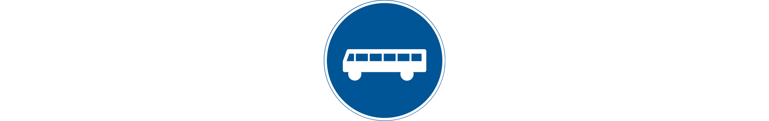 vägmärke för linjetrafik