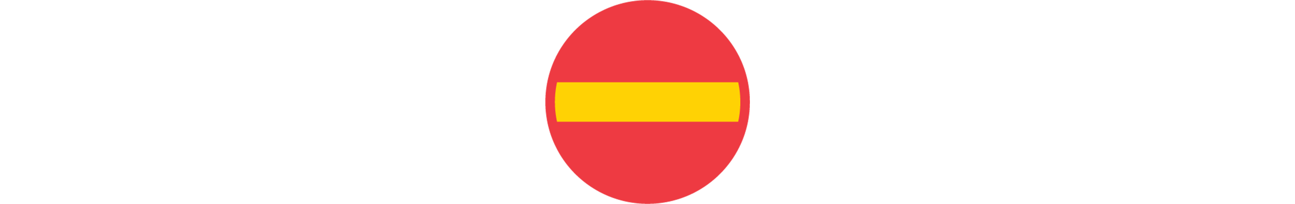 vägmärke för förbud mot infart med fordon