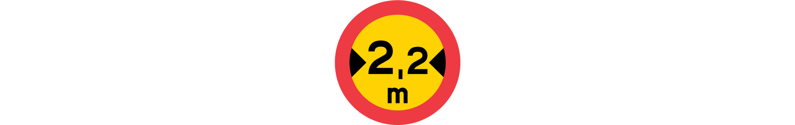 vägmärke för begränsad fordonsbredd