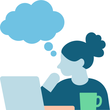 Woman thinking illustration PNG What is uc