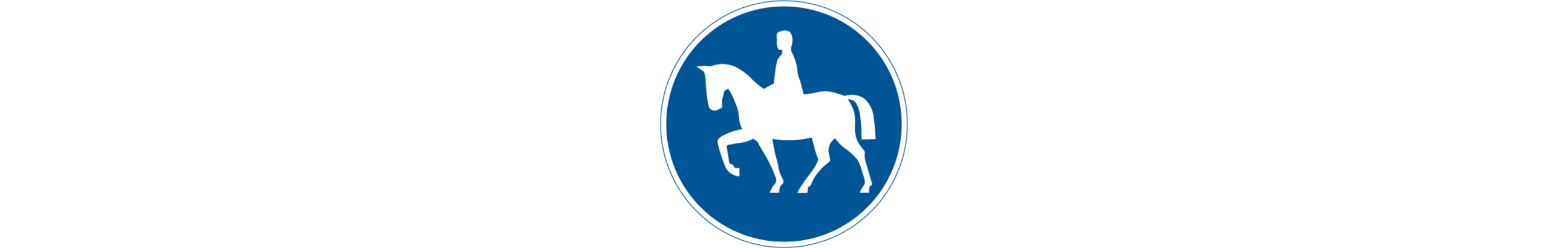 vägmärke för ridväg