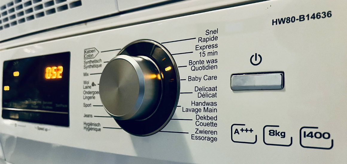 zuiniger wassen en drogen