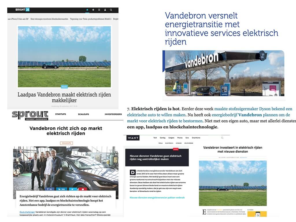 Lancering van Vandebron in de media