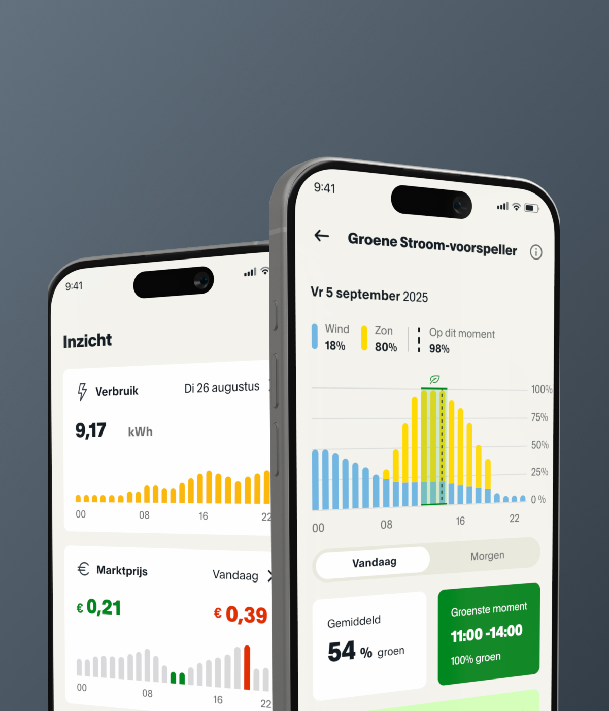 Vandebron dynamisch energiecontract