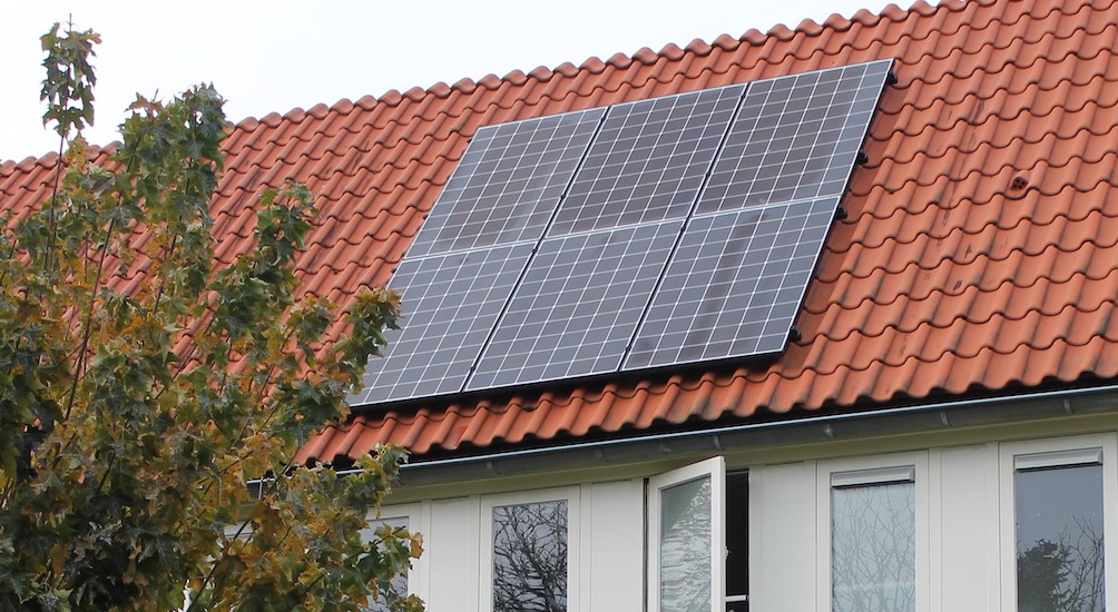 Huurhuis met zonnepanelen