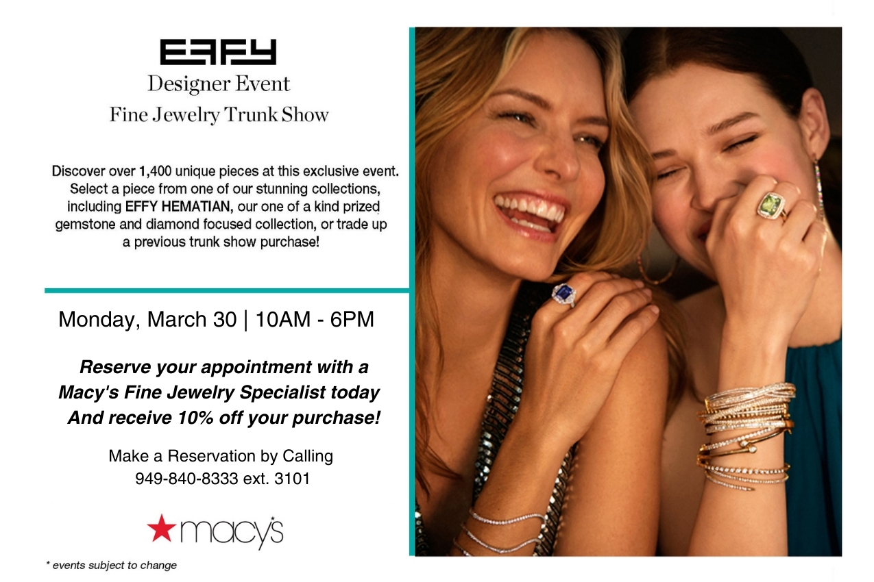 Macys | EFFY Trunk Show