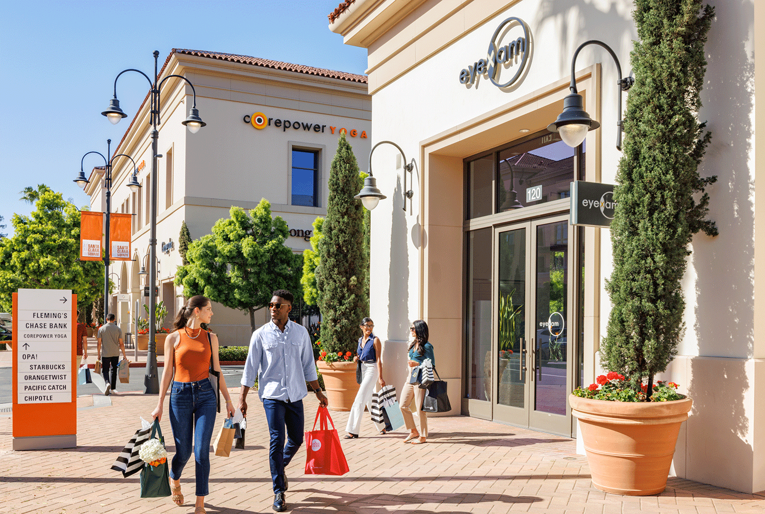  View of shoppers at Santa Clara Square® Marketplace