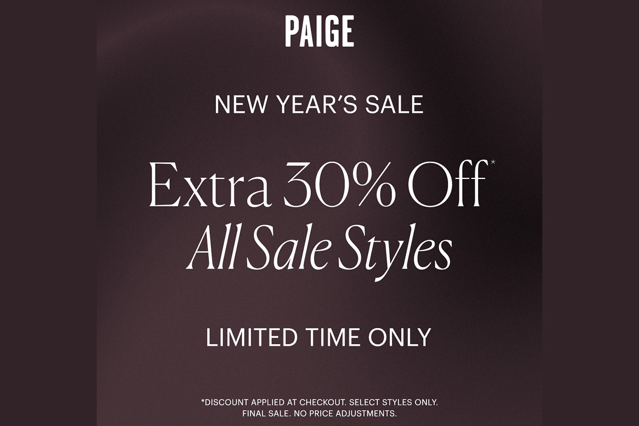 PAIGE New Years Sale