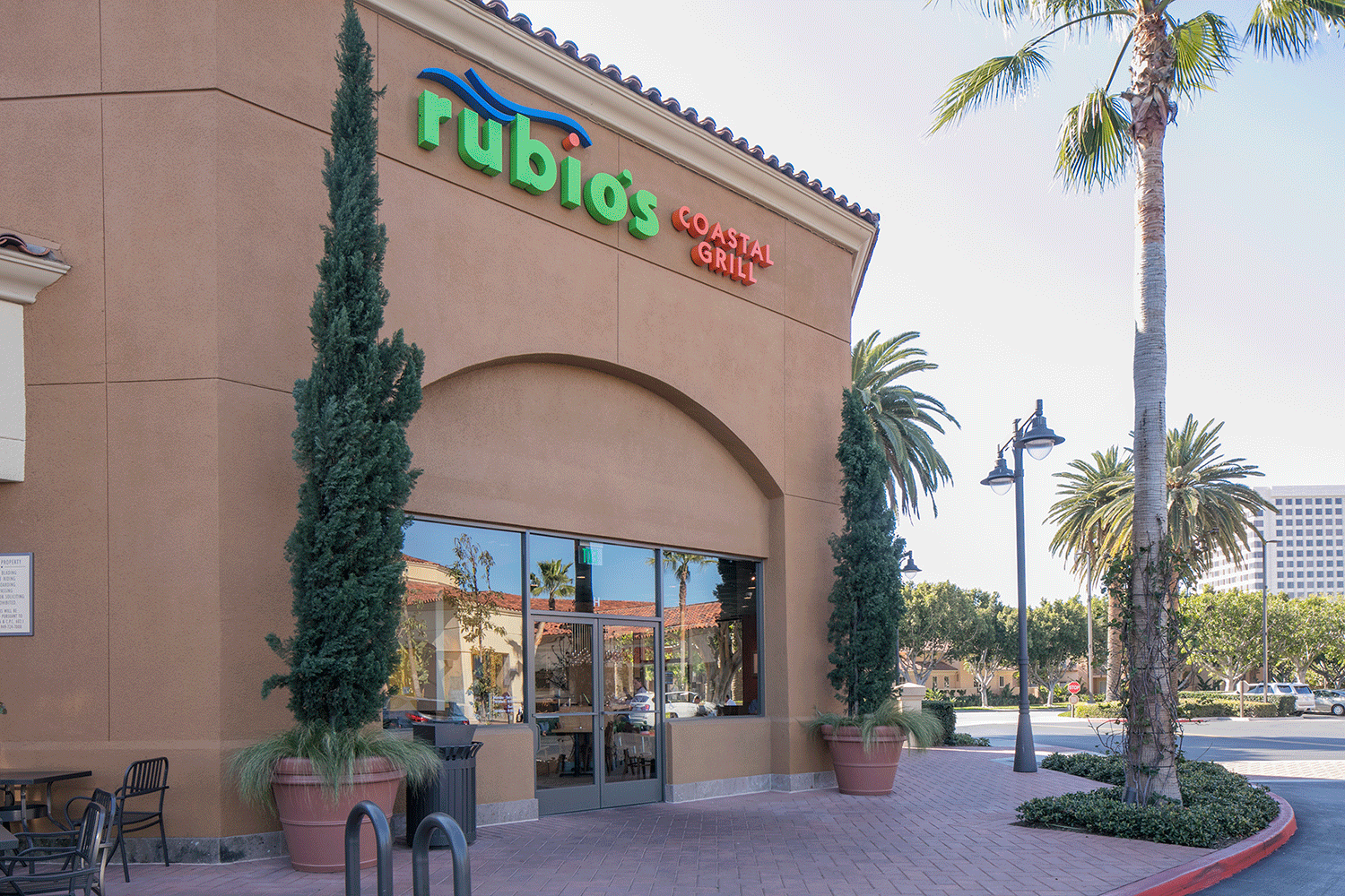  View of Rubio's Coastal Grill at Harvard Place Shopping Center