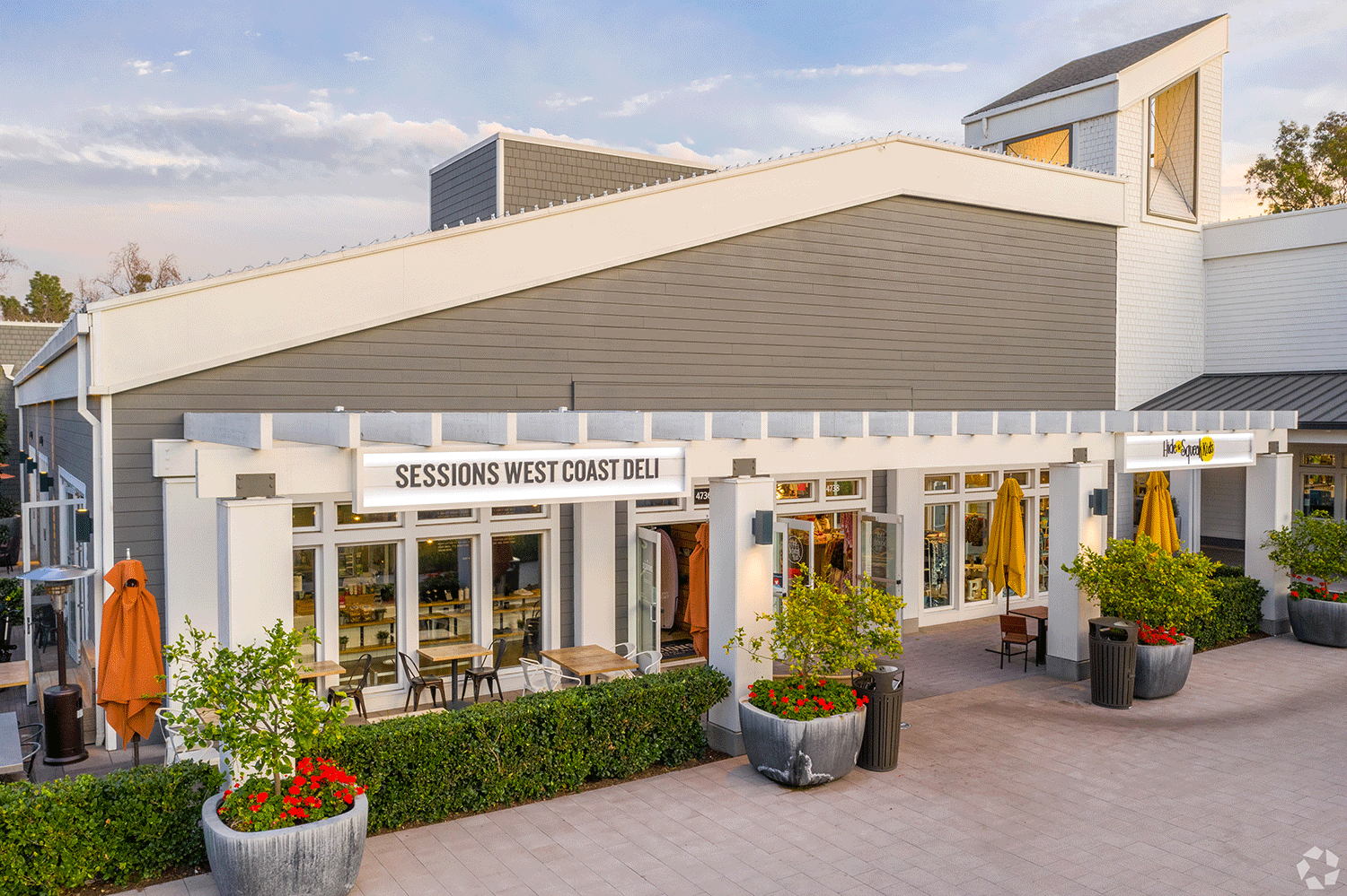  Exterior view of Sessions West Coast Deli at Woodbridge Village Center