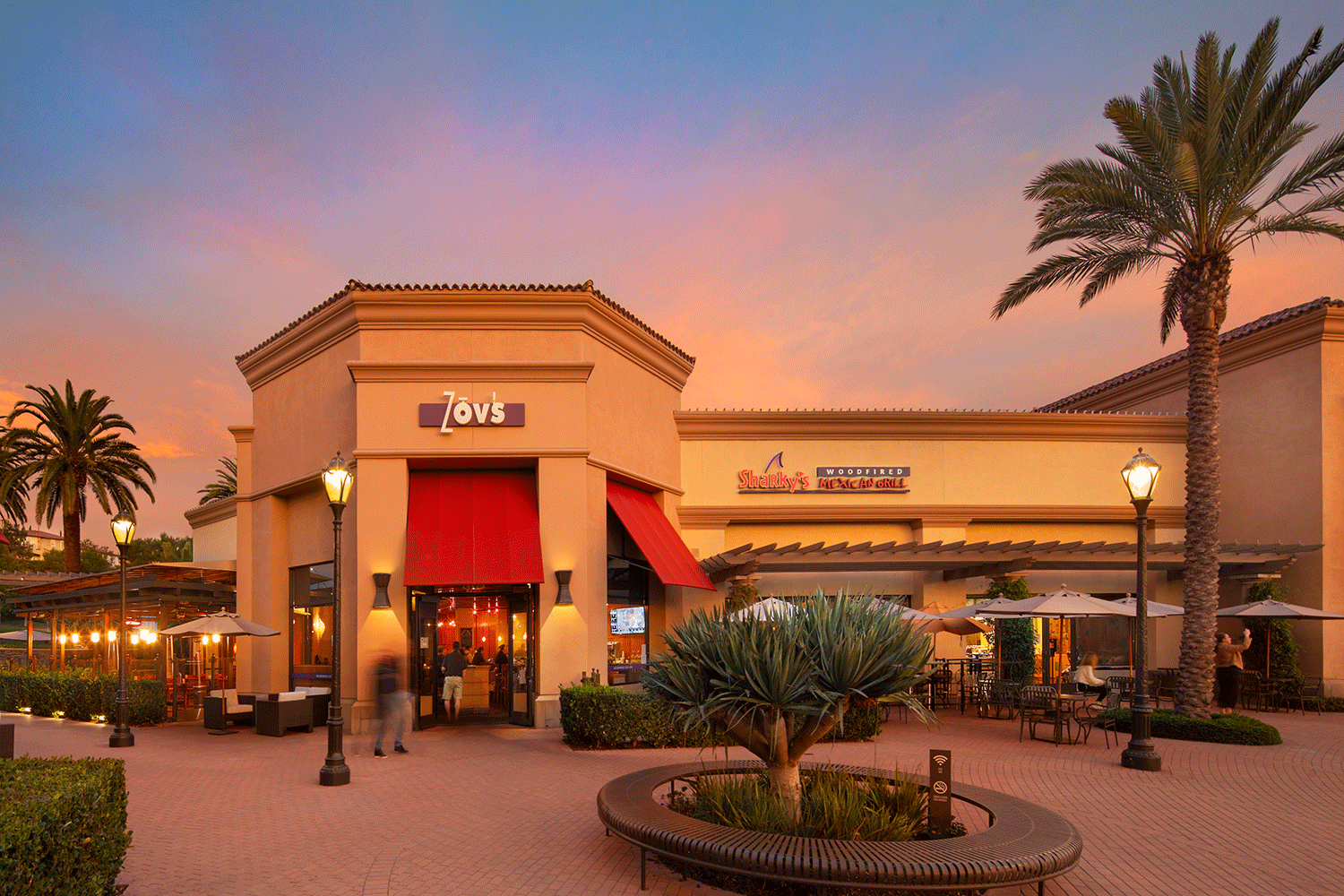  Sunset view of Newport Coast® Shopping Center 