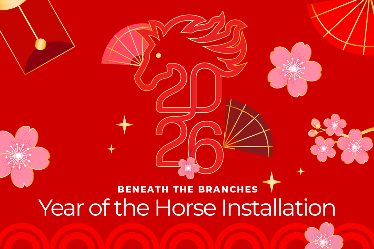 Lunar New Year Display: Year of the Horse Installation