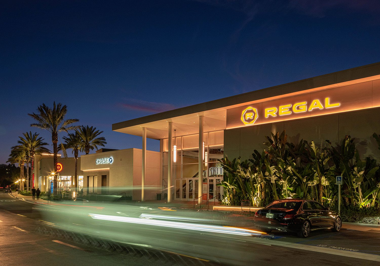  Night view of Regal in University Center