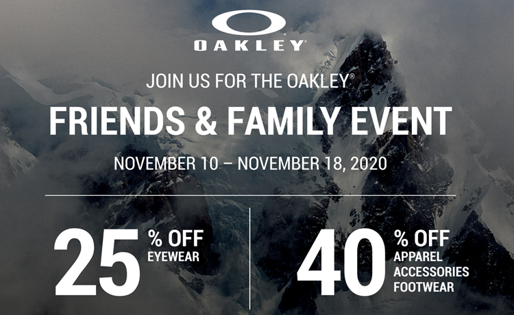 The Oakley Holiday Friends and Family Event | Irvine Spectrum Center