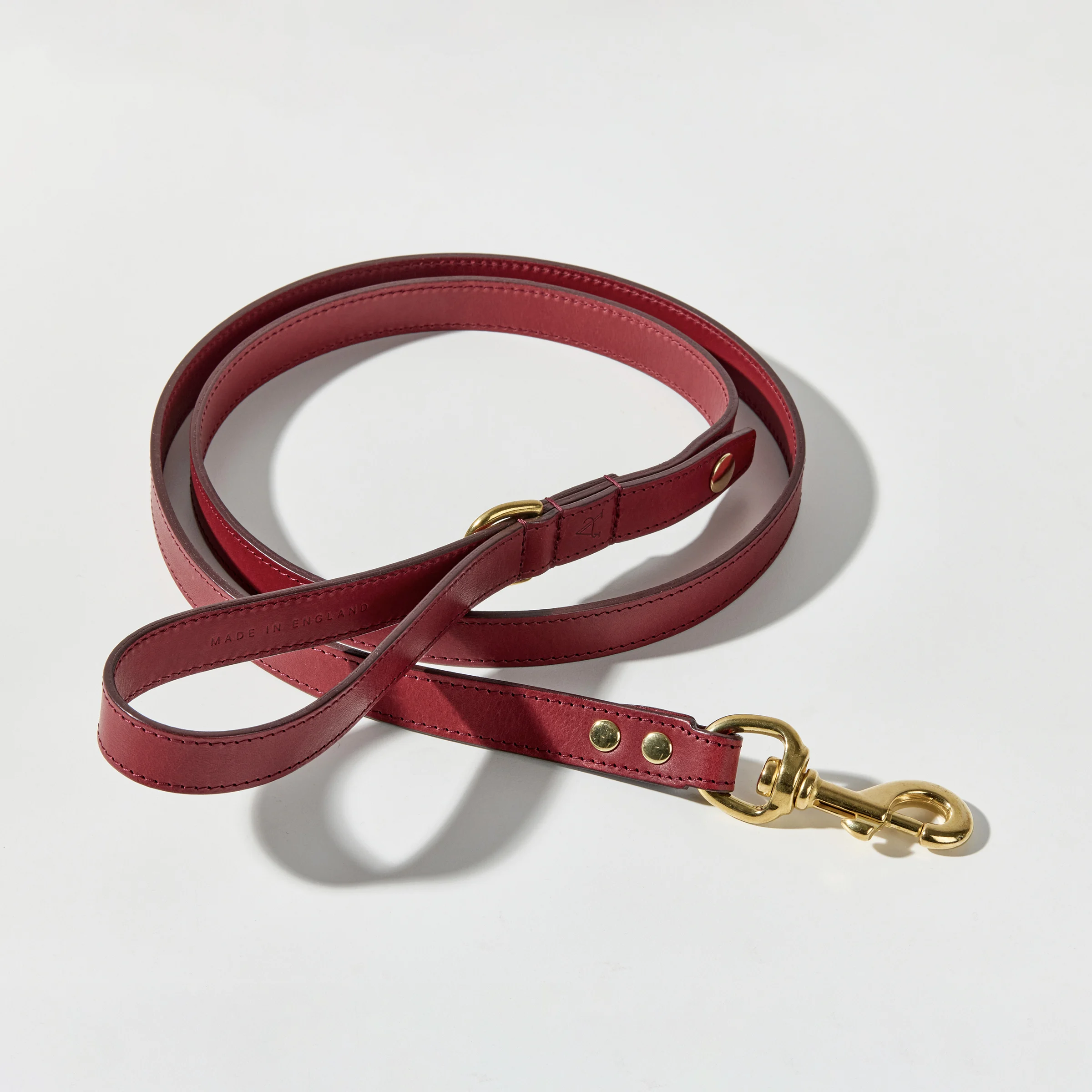 Leather Leash (Red)