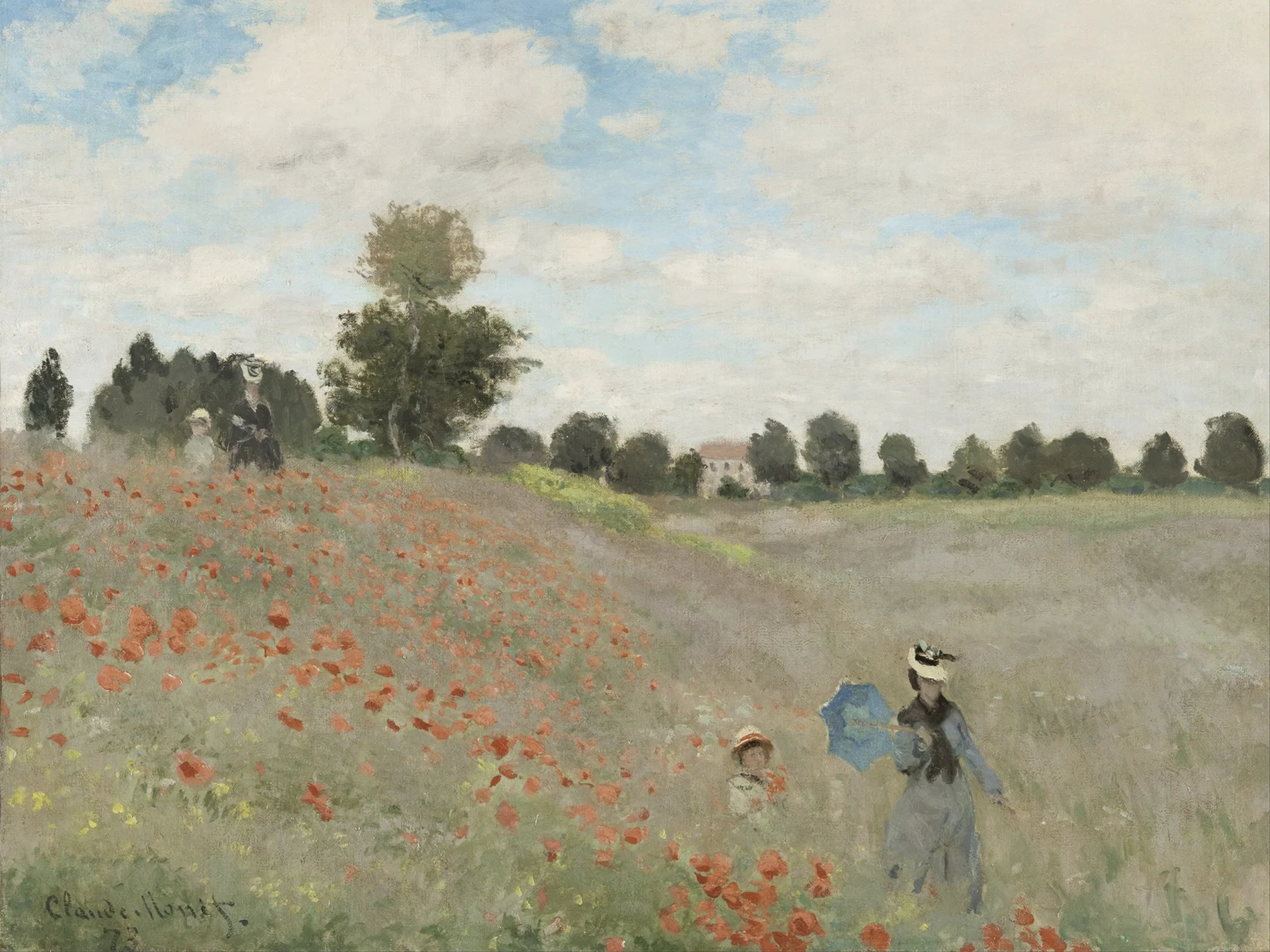 Poppy Field by Claude Monet (1840-1926)