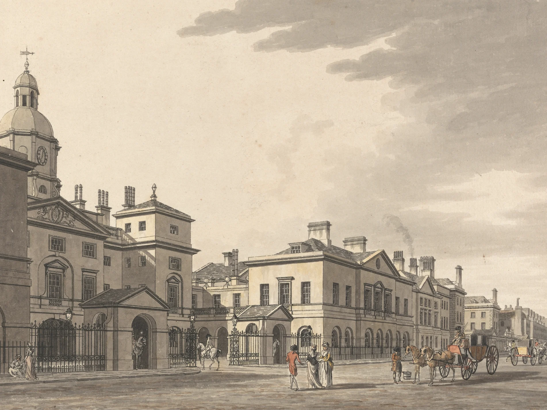 Horse Guards, Whitehall by Thomas Malton the Younger (1748 - 1804)