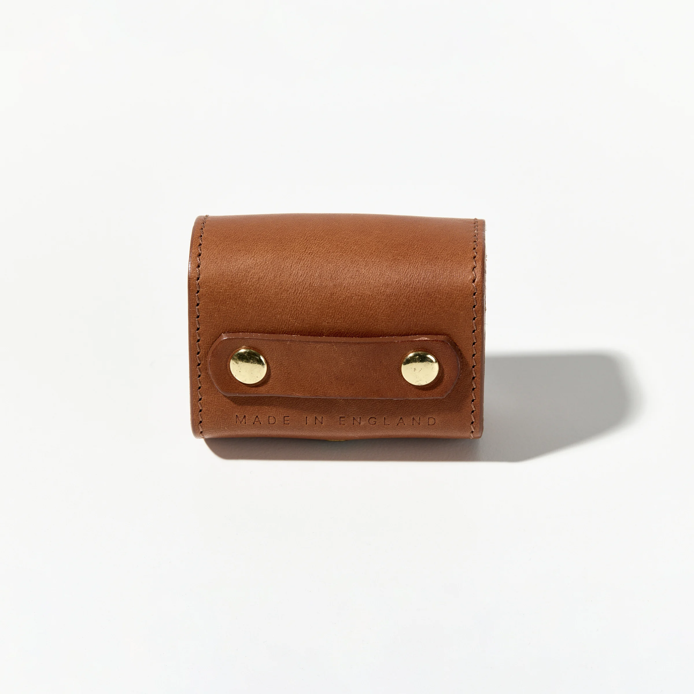 Leather Dog Poo Bag Holder (Tan)