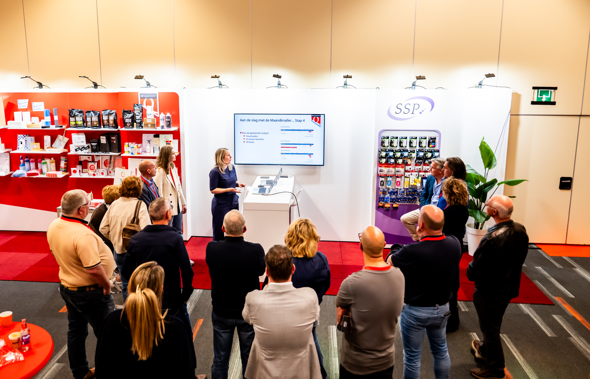 Ook de demo van Quantore Studio op de Quantore stand trok veel belangstelling