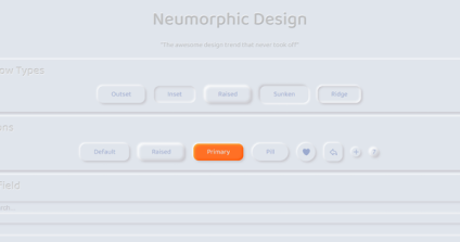 Neumorphic design components