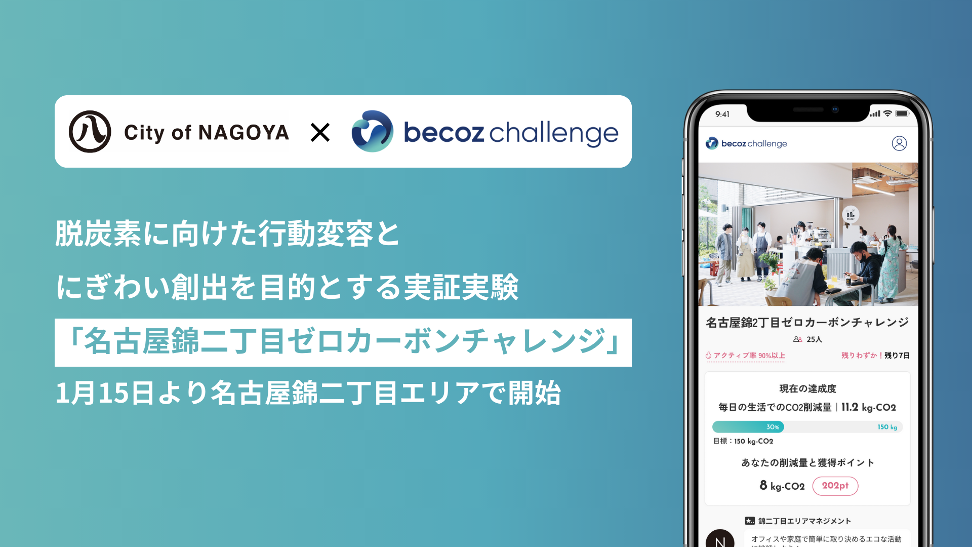 名古屋市で脱炭素と賑わいを両立！「名古屋錦二丁目ゼロカーボンチャレンジ」始動