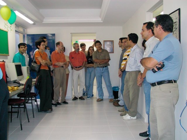 Grupo Reunido na Inauguração do Laboratório