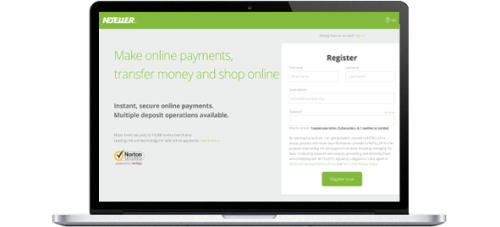 Register to create Neteller Account